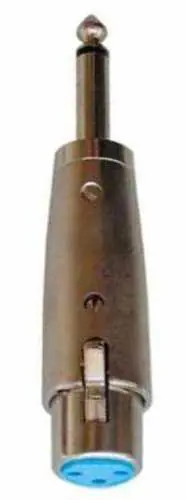 Bespeco adattatore jack mono maschio 6,3 mm / xlr femmina AD45 Nuova Collezione